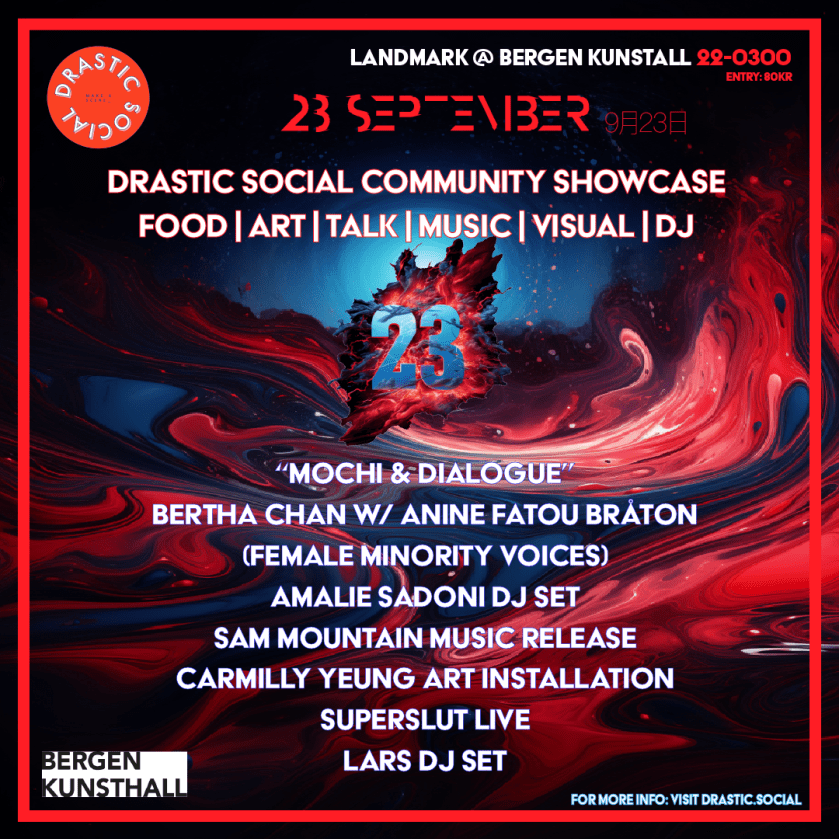 Drastic Social Showcase Sept 23 @ Bergen&nbsp;Kunsthall